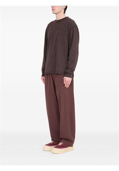 maglia pocket logo uomo marrone MM6 MAISON MARGIELA | SH0NH0016 M20050143
